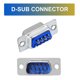 thumbnail image 2 of PC Accessories 25 Pcs DB9 Male Connector Dual Rows 9 Pin D-Sub Connector Solder Type Adapter Connectors, 2 of 7
