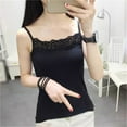 thumbnail image 6 of All-matching Lace for Tops for Women Fashion Spaghetti Strap Camis Crop Tops Casual Sleeveless T-shirt Sport Vest T, 6 of 9