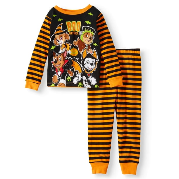 PAW Patrol Halloween GlowintheDark Cotton Tight Fit Pajamas, 2