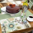 thumbnail image 5 of CounterArt "Boho Butterfly" 4-Pack Reversible Flexible Plastic Tabletop Placemats, 5 of 8
