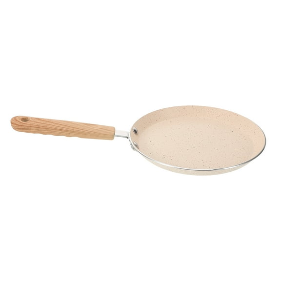WRITWAA Khaki Non Stick Flat Pan Aluminum for Home Quick Heat Evenly