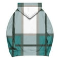 thumbnail image 3 of Uootdi Oversized Hoodies for Women Long Sleeve Shirts for Women Color Block Patchwork Contrast Hoodie Sweatshirt Hooded To Gift ps Drawstring Pullover, 3 of 5