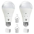 thumbnail image 4 of LED Emergency Bulb by Radiant Glow. 2 Colors, Self-Charging, Portable, Camping, Power Outages, Storms, Fishing, Hunting, 9 Watt, E26 Base, 2 Pack, 4 of 11
