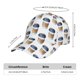 thumbnail image 2 of Fotbe Coffee To Go Pattern Gorro Clásico de Béisbol, Gorra Ajustable con Broche Snapback, Gorro de Exterior de Algodón Suave, 2 of 6