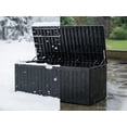 thumbnail image 7 of 220 Gallon Outdoor Storage Box, Lockable Deck Boxes Waterproof, Storage Cabints with lids for Patio Furniture, Outdoor Cushions and Garden Tools (220 Gallon, Black), 7 of 7