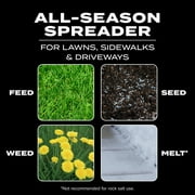 Scotts Turf Builder EdgeGuard DLX Broadcast Spreader for Grass Seed, Fertilizer, Salt and Ice Melt