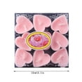 thumbnail image 3 of Heart Shaped Tealight Candle Set Natural Unscented Long Decorative Flameless Votive for Home, 3 of 8