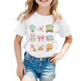 thumbnail image 2 of UACY Girls Cute School Graphic T Shirt Short Sleeve Crew Neck Cotton Casual Summer Tee for Back to School (White, 3-4 Years), 2 of 7