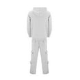 thumbnail image 3 of Letdown Men's 2 Pieces Tracksuits Casual Athletic Sweatsuit Full Zip Pullover Long Sleeve Running Sport Outfits Jogger Outfits (White, XS), 3 of 8