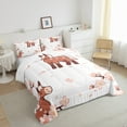 YST Horse Comforter Set Full Size, Cherry Blossoms Bedding Set For Kids