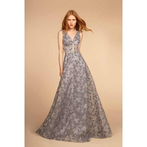 Women's Elizabeth K Pageant Dress Gl2580 Dark Grey Size 2XL