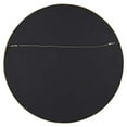 thumbnail image 5 of Kate and Laurel Hutton Round Decorative Modern Wood Frame Wall Mirror, 22 Inch Diameter, Walnut Finish, 5 of 5