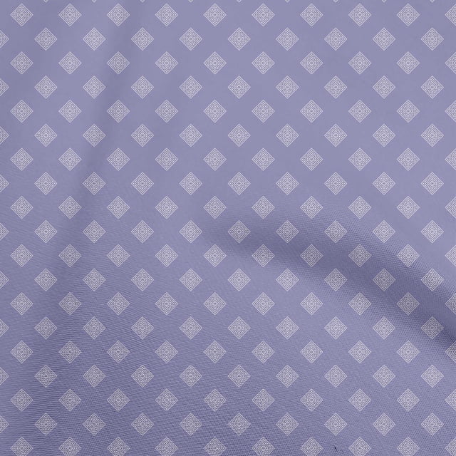 oneOone Polyester Spandex Medium Purple Fabric Geometric Craft Projects Decor Fabric Printed By The Yard 56 Inch Wide