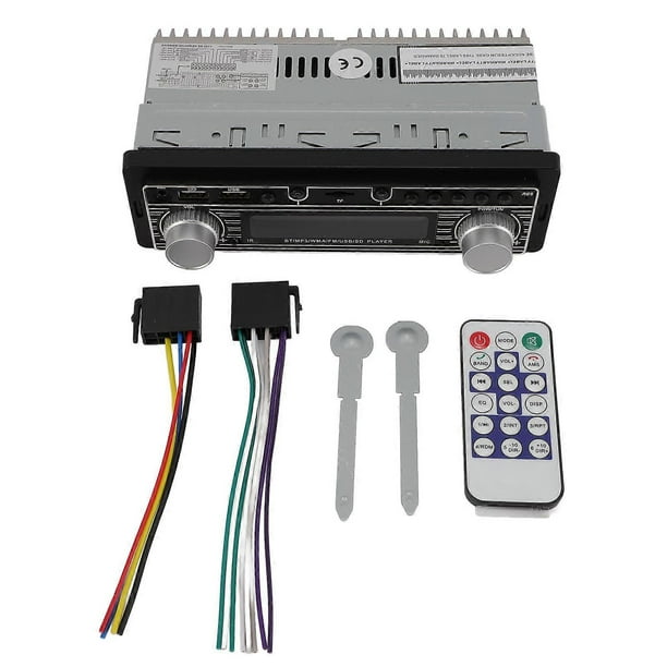 Car Stereo Receiver Kit, Single DIN Digital Multimedia FM Radio, In-Dash MP3 Player, 12V USB, Universal