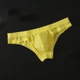 thumbnail image 2 of Jamicy Men's Briefs Men's Low Waist Briefs Breathable Underwear Sheer Thin Mesh G-String Brief Solid Color Underpant, 2 of 3