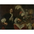 thumbnail image 2 of Lodewijk van der Helst 14x11 Black Ornate Wood Framed Double Matted Museum Art Print Titled: Posthumous Portrait of Aucke Stellingwerff, Admiral of Friesland, Killed in 1665 at Lowestof, 2 of 5