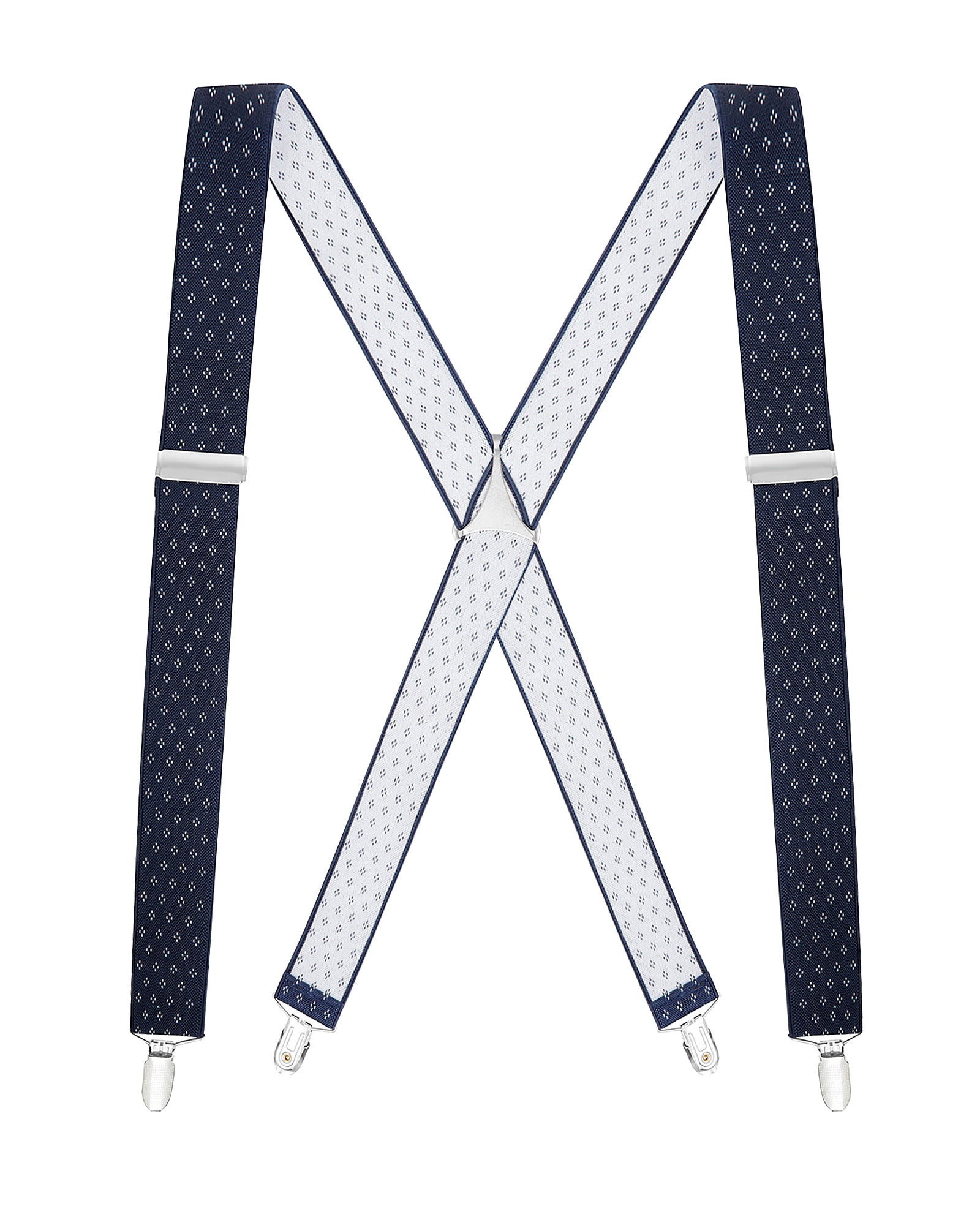 Buyless Fashion Suspenders for Men Y Shape 48 Elastic Adjustable Straps 1 1/4 