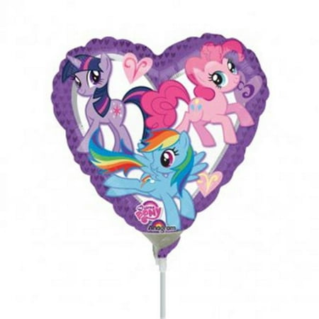 Anagram 56904 9 in. My Little Pony Heart Foil Balloon