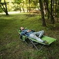 thumbnail image 6 of Alpcour Folding Camping Cot - Compact Single Person Bed with Pillow for Indoor & Outdoor Use - Army Green - Large, 6 of 9