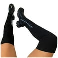 thumbnail image 6 of Mostsola Knitted Thigh High Boots for Women Chunky Platform Lug Sole Stretch Over The Knee Boots, 6 of 6
