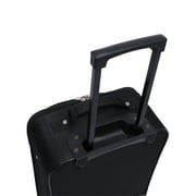 Protege Pilot Carry On 18 Softside 2 Wheel Luggage for Travel, Black