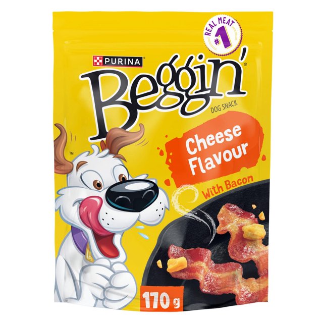 Beggin' Cheese Flavour with Bacon, Dog Treats 170g