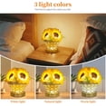 thumbnail image 3 of Birthday Gifts for Women, Gift Basket for Mom Sunflower Cordless Table Lamp, Crystal Lamps Touch Bedside Lamps Infinitely Dimming with USB Charge Night Light for Bedroom, 3 of 4