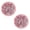 Red, variant on Glue-Free Black and Red Round Shiny Diamond Chest Patches - Decorative Iron-On Embellishments for Clothing and Accessories