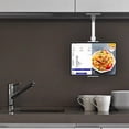 thumbnail image 4 of Kitchen Tablet Wall Mount Arm Foldable Adjustable 4.7-12.9 Inch Tablet Mobile Phone Holder White, 4 of 8