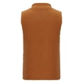 thumbnail image 5 of Lovskoo Womens Fuzzy Sherpa Fleece Jacket Lightweight Vest Cozy Stand Collar Sleeveless Cardigan Zipper Waistcoat Outerwear With Pocket Yellow, 5 of 6