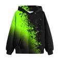 thumbnail image 7 of Atogsazn Kids Boys Oversized Hoodies Children Casual Gradient Fleece Long Sleeve Pullover Sweatshirt Fall Winter Tops 04-Green 9-10 Years Fashion, 7 of 7