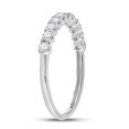 thumbnail image 2 of Solid 14K White Gold Real Natural Diamond Classic Wedding Band Anniversary Ring for Women 1/2 Carat - Size - 5.5 ( .49 Cttw ), 2 of 5
