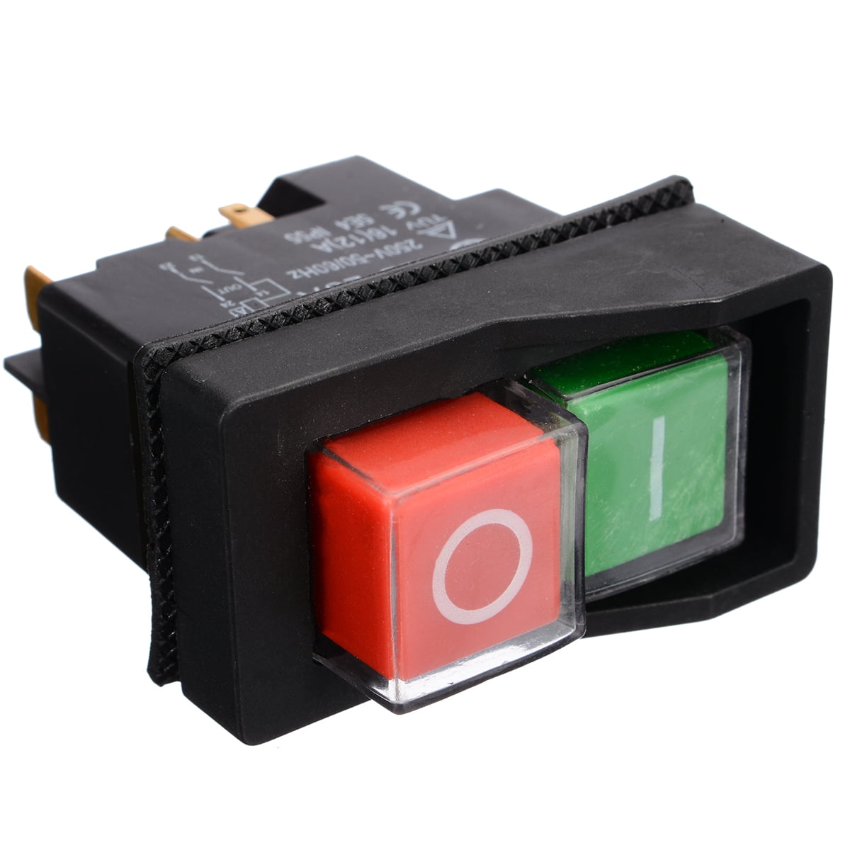 For Belle 240V IP55 ON Off Switch Red & Green Button Minimix Electric Parts 