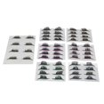 thumbnail image 4 of EELHOE 28 pares de pestañas postizas 7 colores reutilizables delineador de ojos pegatinas de pestañas suministros de maquillaje para mujeres y niñas, 4 of 8