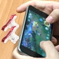 thumbnail image 2 of 2 Pairs of Mobile Game Metal Controller Game Buttons Game Shortcut Shooting Button Handle Aim Key Joystick Shooter (1 Pair E9 Red Handle + 1 Pair E9 Silver Handle), 2 of 8