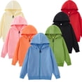 thumbnail image 2 of Sudadera con capucha y cremallera para niños, chaquetas para niños, ropa para primavera y otoño, abrigos para niños, ropa coreana para exteriores, 2 of 5