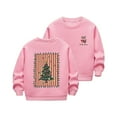thumbnail image 4 of Cowsor Chandails en Molleton pour Filles Enfants Mignon Graphique Col Rond Chandail Tops Xmas Manches Longues Chemises de Vacances, 4 of 7