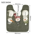 thumbnail image 5 of Yayeee Bath Rug for Bathroom Floor Non Slip Rectangle Fluffy Soft Absorbent Mat, 16"x24", Gray Cute Snowmen, 5 of 7
