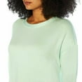 thumbnail image 2 of Three Dots Women's Relaxed Fit Breathable Crew Neck Long Sleeve Casual Sweatshirt, Green, 2X, 2 of 5