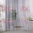 thumbnail image 3 of Popvcly 2Pcs Sunflower Curtains Sheer Window Panels Drapes Rod Pocket Voile Tulle Window Screen for Kid's Room,Living Room Decor 39.4x78.8", 3 of 7