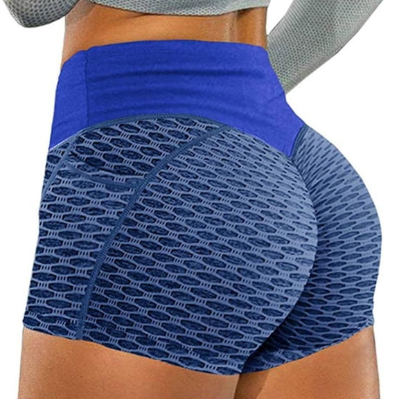 New Women Yoga Shorts Solid Color Tight-fitting Hip Bottom Pantie Gym Workout Elastic Casual Sports