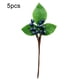 thumbnail image 1 of Artificial Big Leaf Berry Bayas simuladas Decoración Habitación Planta de adorno realista, azul y blanco 5 piezas Yuarrent HA7839-02B, 1 of 6