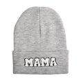 thumbnail image 1 of Gorro de lana MAMA con letras bordadas en toalla para otoño e invierno, Europa y Estados Unidos, gorro de punto cálido de color liso, 1 of 1
