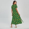 thumbnail image 2 of Irish Saint Patrick'S Day Pattern Printed Short Sleeve Maxi Dress, Irish St. Patrick'S Day Fashion Summer Maxi Dress For Women, 2 of 4