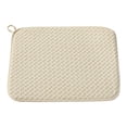 thumbnail image 2 of CHENjy Large Highly Absorbent Dish Drying Mat for Kitchen Counter Dish Drainer Mat with Hanging Loop Reusable Placemat Beige, 2 of 7