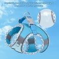 thumbnail image 3 of AIITLE Reflective Adjustable No Pull Cat Harness with Leash, Quick-Release Buckle, Breathable Pet Vest, Blue, XXS, 3 of 6