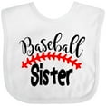 thumbnail image 3 of Inktastic Baseball Sister Boys or Girls Baby Bib, 3 of 4