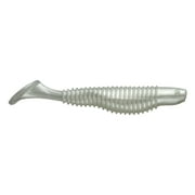 Tackle HD 10-Pack Swimmer Fishing Bait, 3.5" Soft Plastic Paddle Tail Swimbait, Freshwater, Ice, or Saltwater Fishing Lures, Bass, Crappie, Walleye, or Trout Lures, Pearl