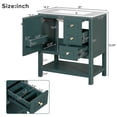 thumbnail image 3 of 30-inch transitional style bathroom vanity cabinet combination with ceramic sink, durable and sturdy, rust-resistant and stain-resistant, with ample storage space, 3 of 9