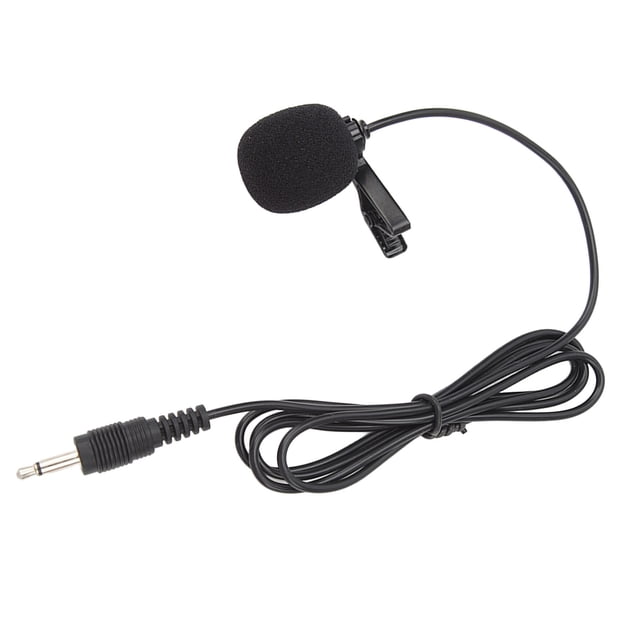 Microphone Lavalier, Plug And Play Son Clair Annulation de Bruit Filaire Clip sur Microphone pour Enregistrement